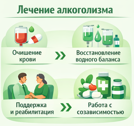 лечение алкоголизма в Железногорске Красноярском край этапы